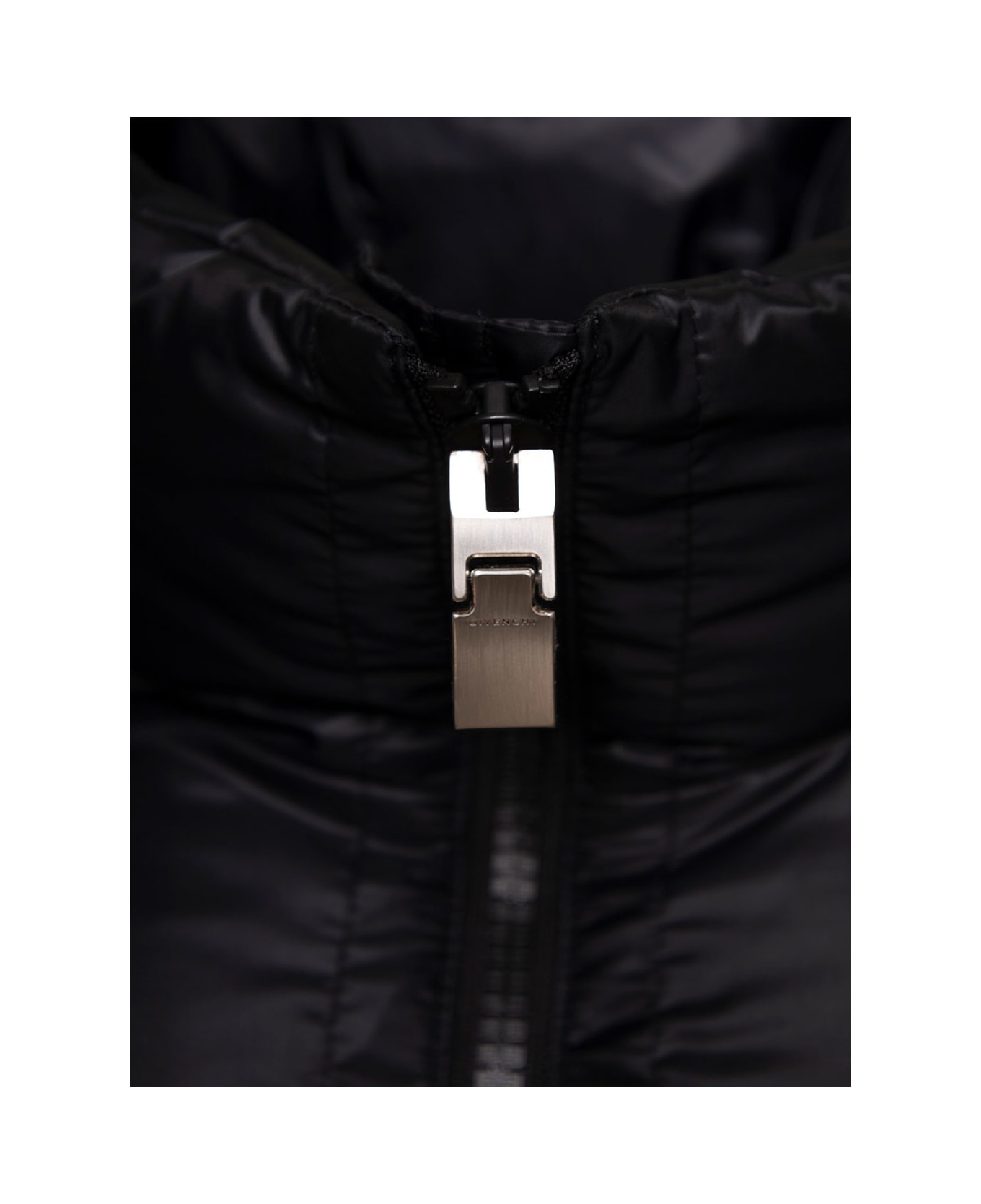 Givenchy Puffer Jacket With Logo On Back - Black