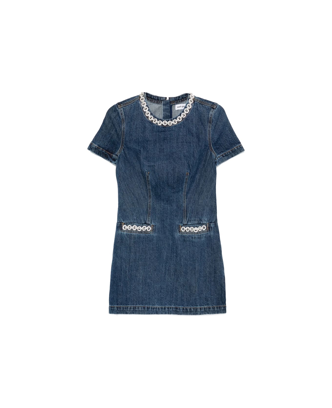 self-portrait Dress - BLUE