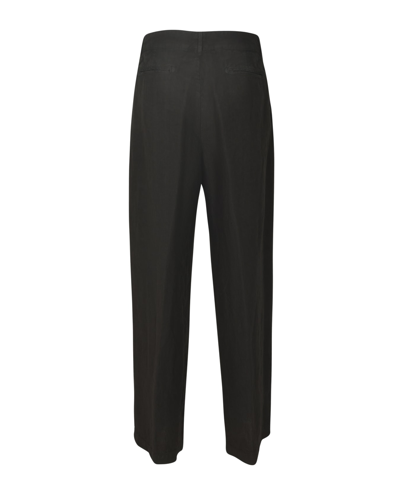 Massimo Alba Straight Buttoned Trousers - Black
