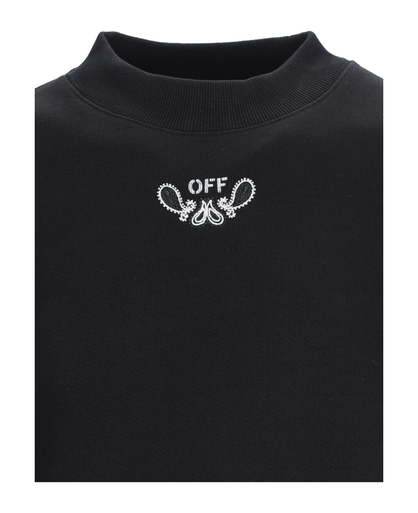 Off-White 'bandana' Crew Neck Sweatshirt - Black  