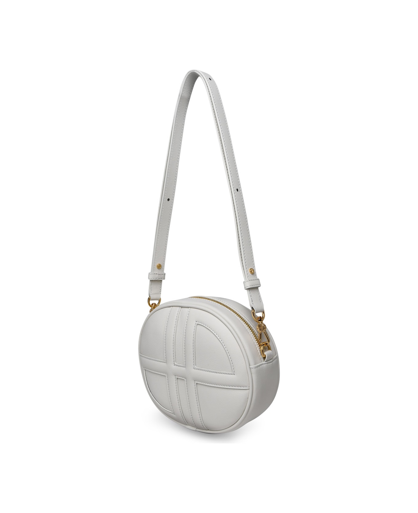 Patou 'jp' Ivory Leather Crossbody Bag - White