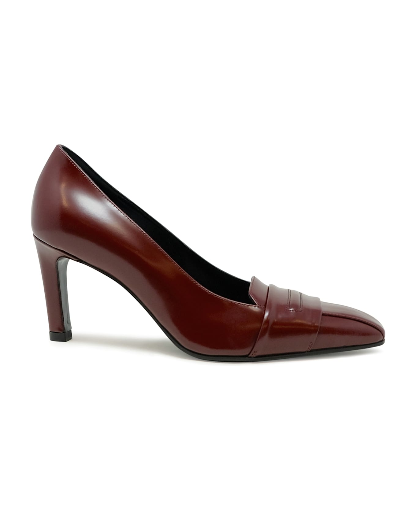 Lella Baldi Lt2473sb Laredo Bordeaux Leather Pumps - BLUE