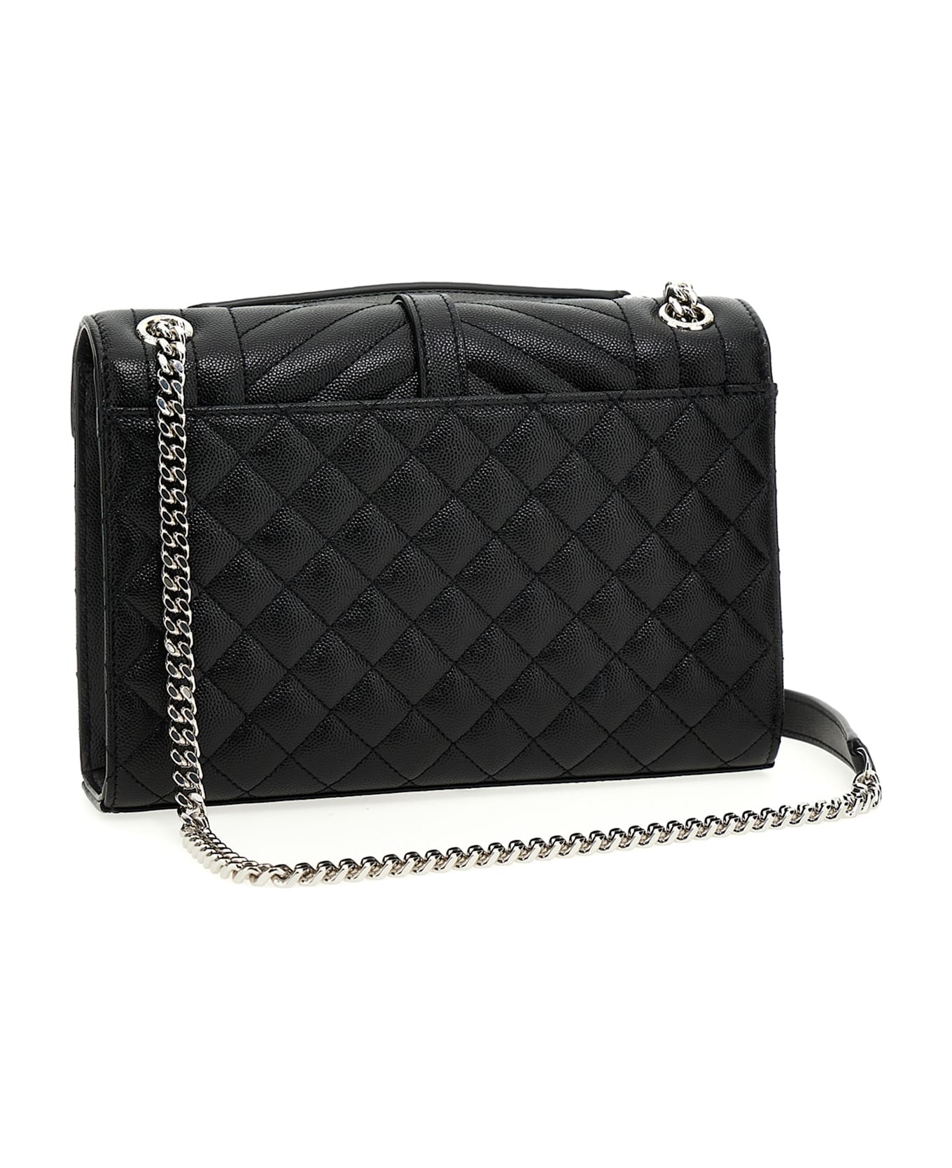 Saint Laurent 
envelope
 Midi Crossbody Bag - Black  