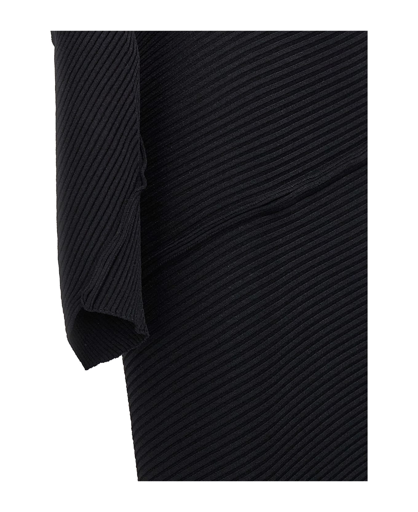 Balenciaga Spiral Knitted Dress - black