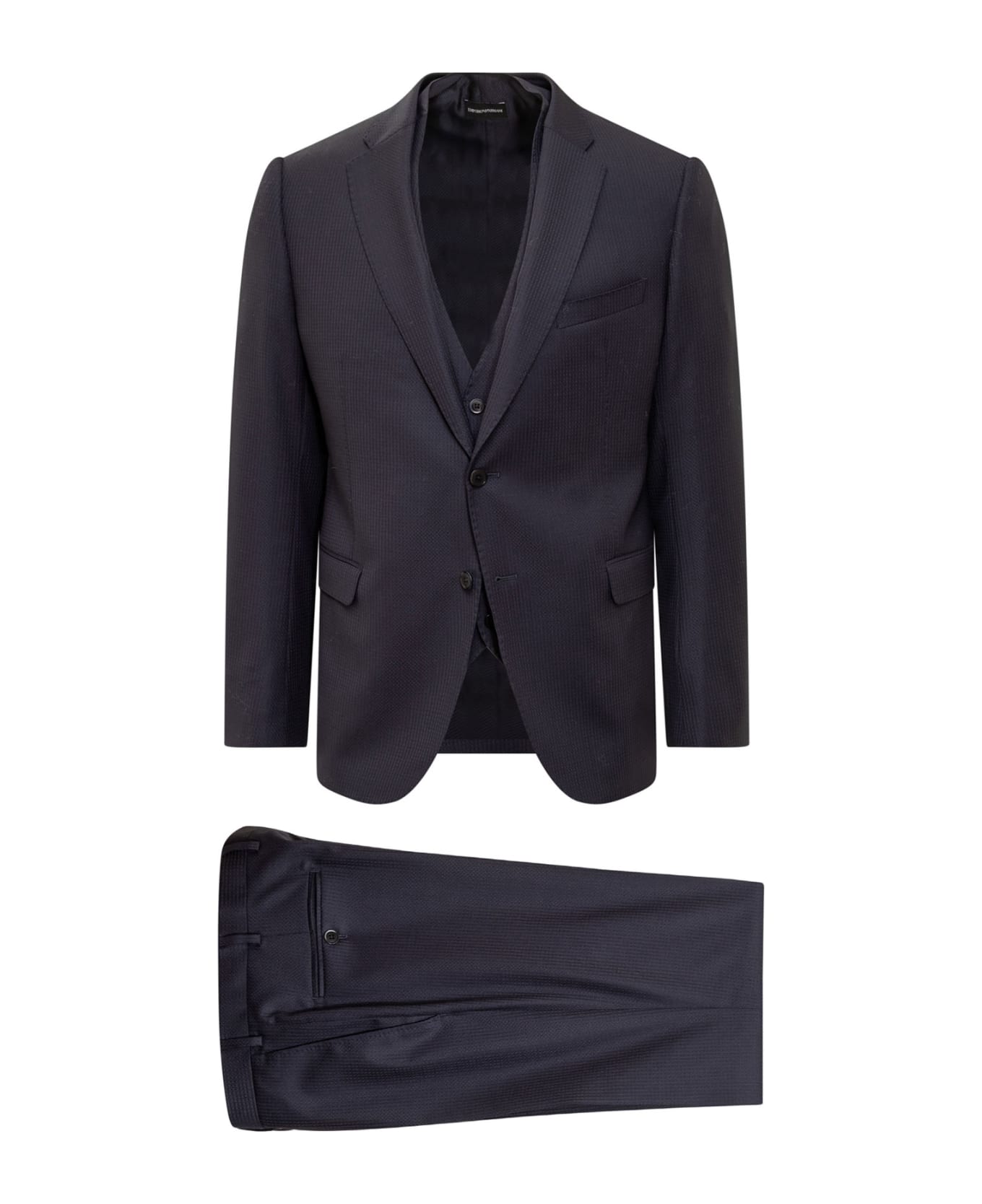 Emporio Armani Three Piece Suit - BLU NAVY