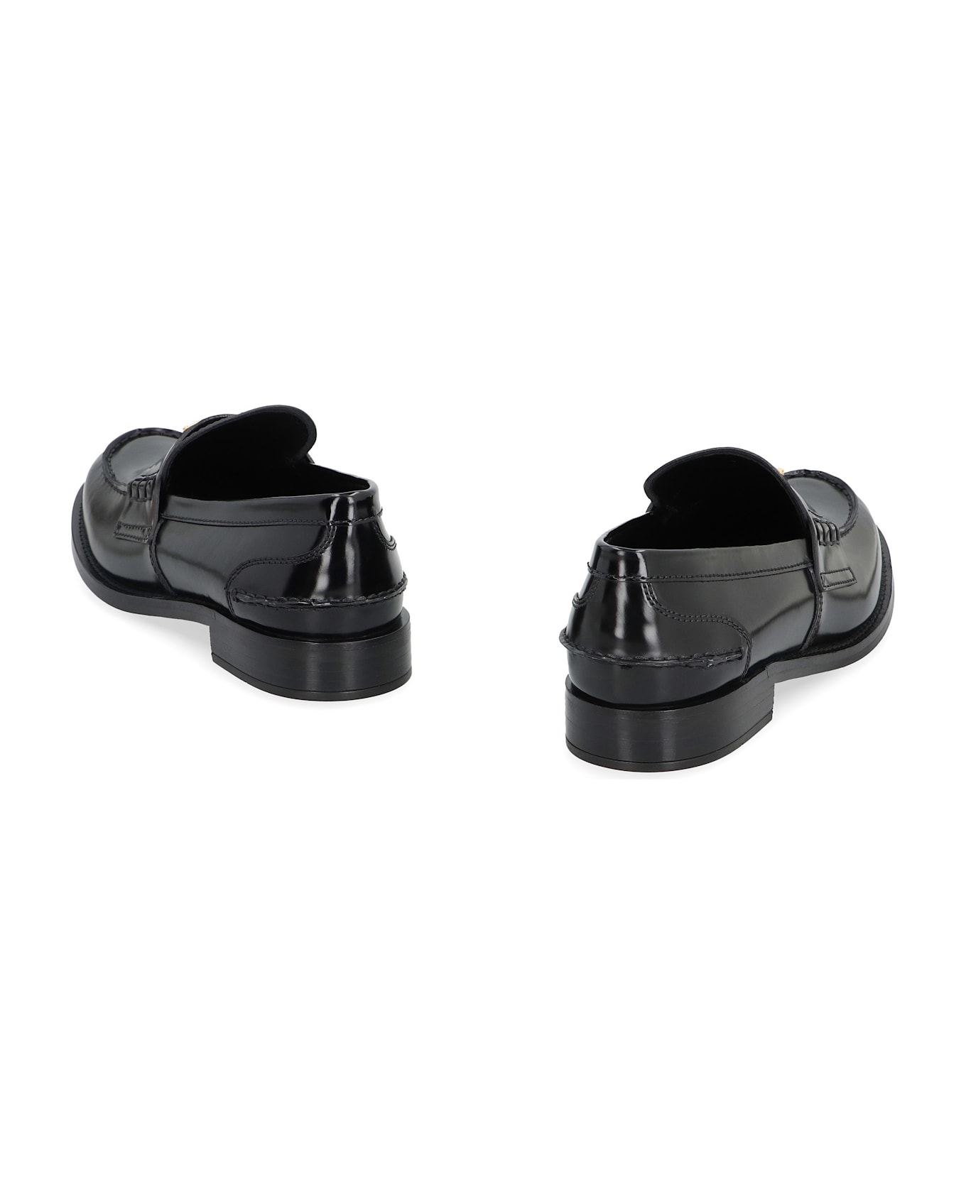 Prada Leather Loafers - black