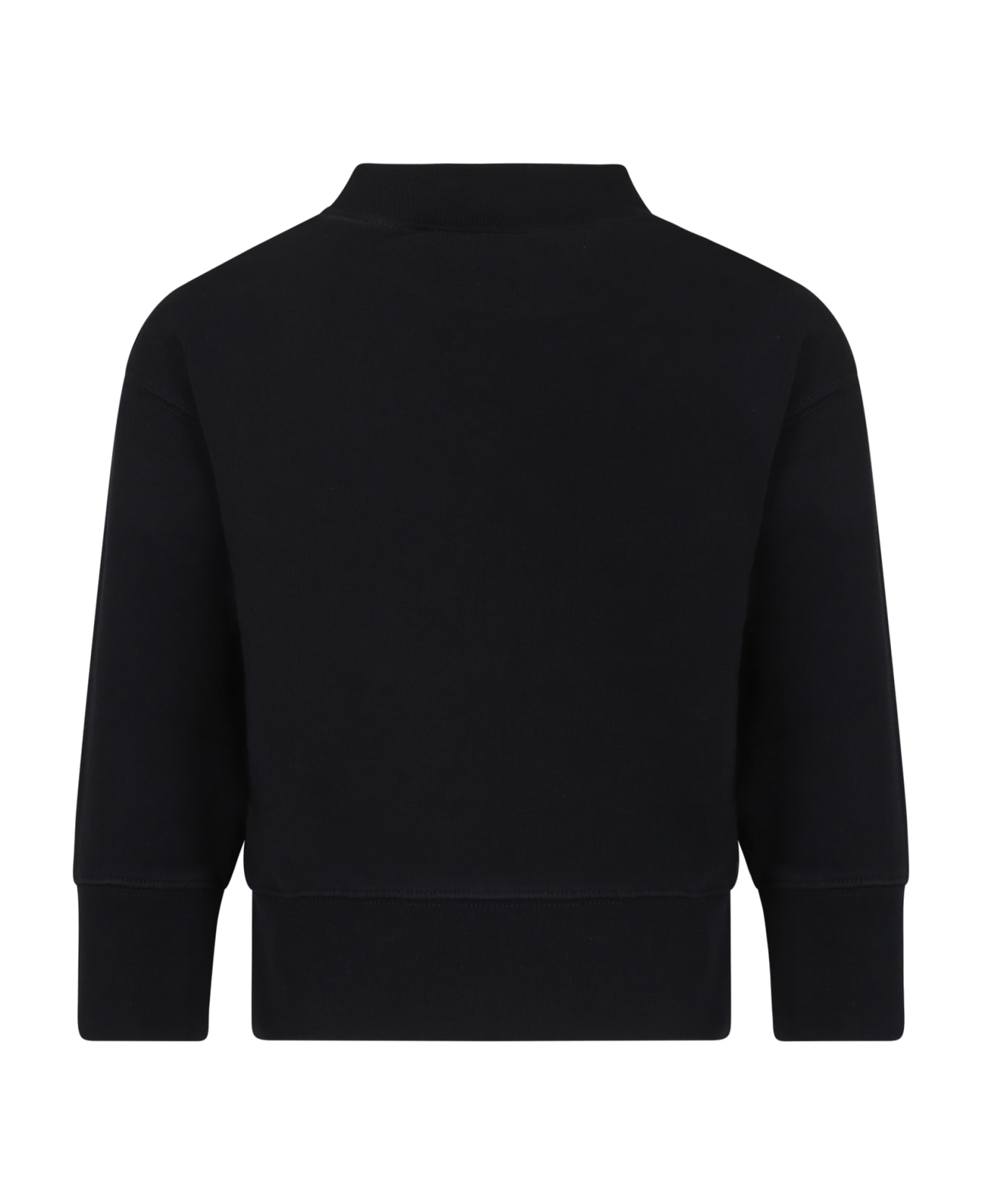 Palm Angels Black Swaetshirt For Boy With Palm Tree - Black ニットウェア＆スウェットシャツ