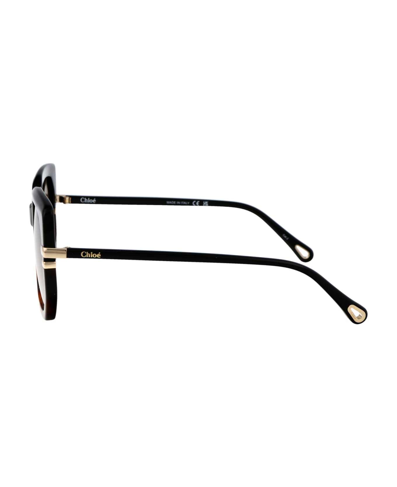 Chloé Eyewear Ch0240s Sunglasses - 003 BLACK BLACK BROWN