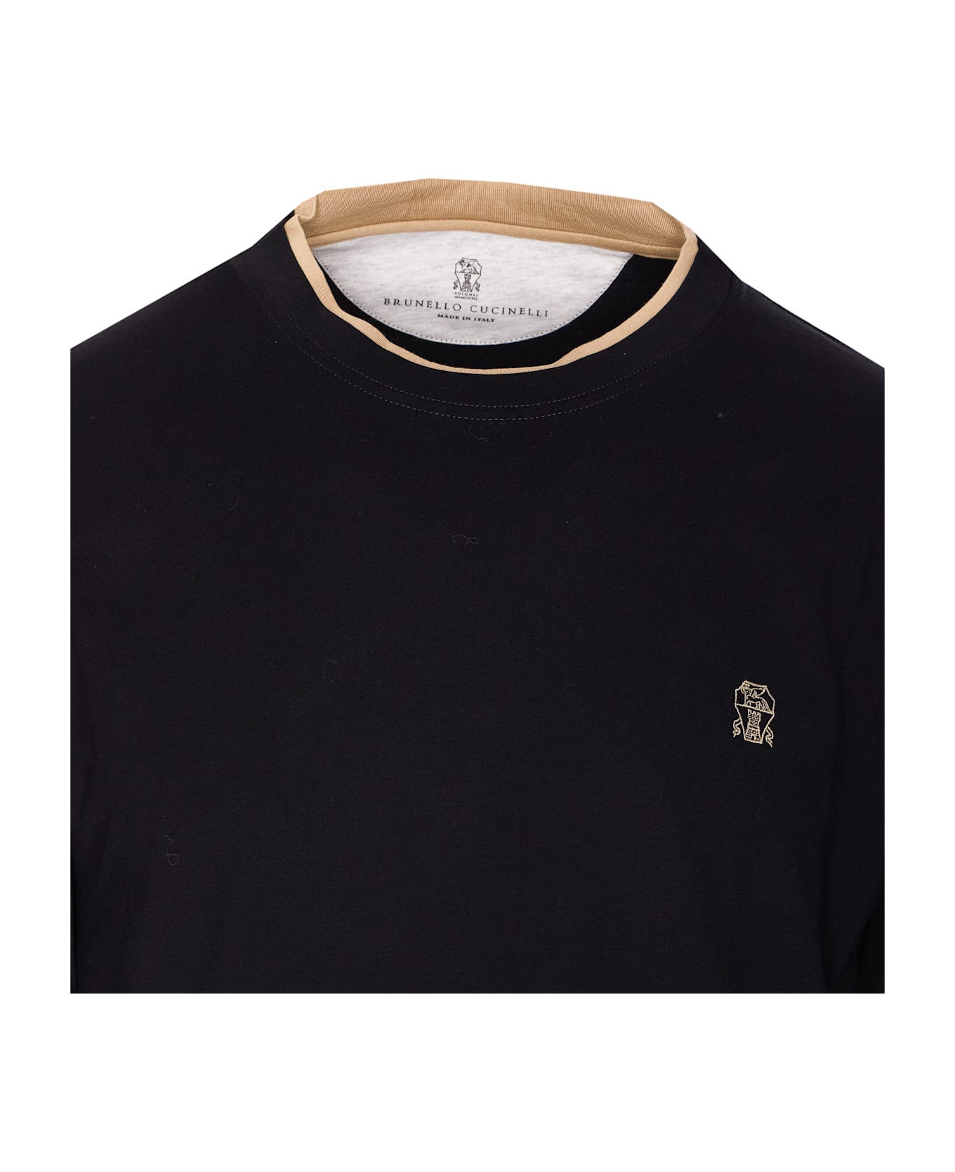 Brunello Cucinelli Logo T-shirt - Black