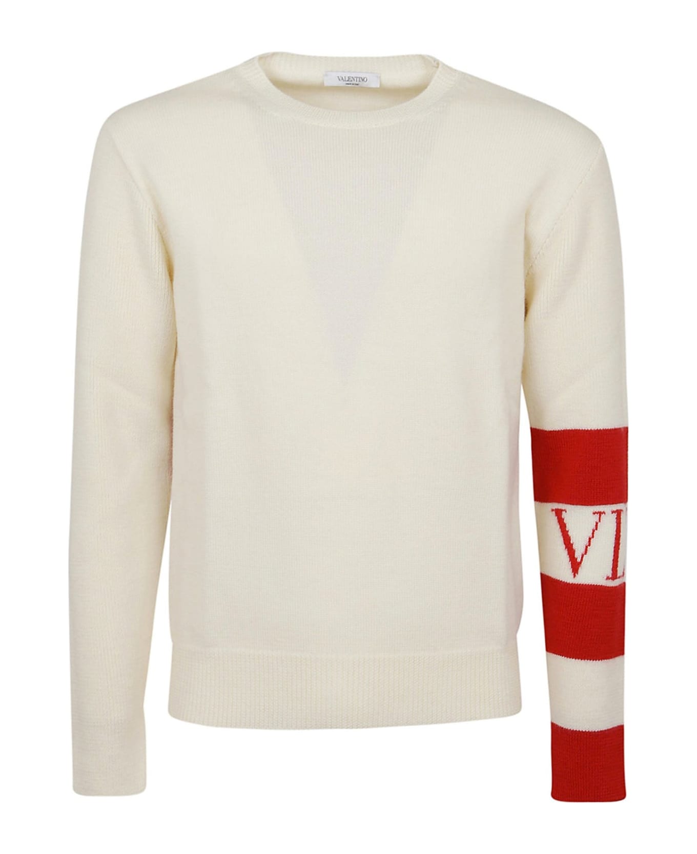 Valentino ROCK Berger Wool Sweater - White