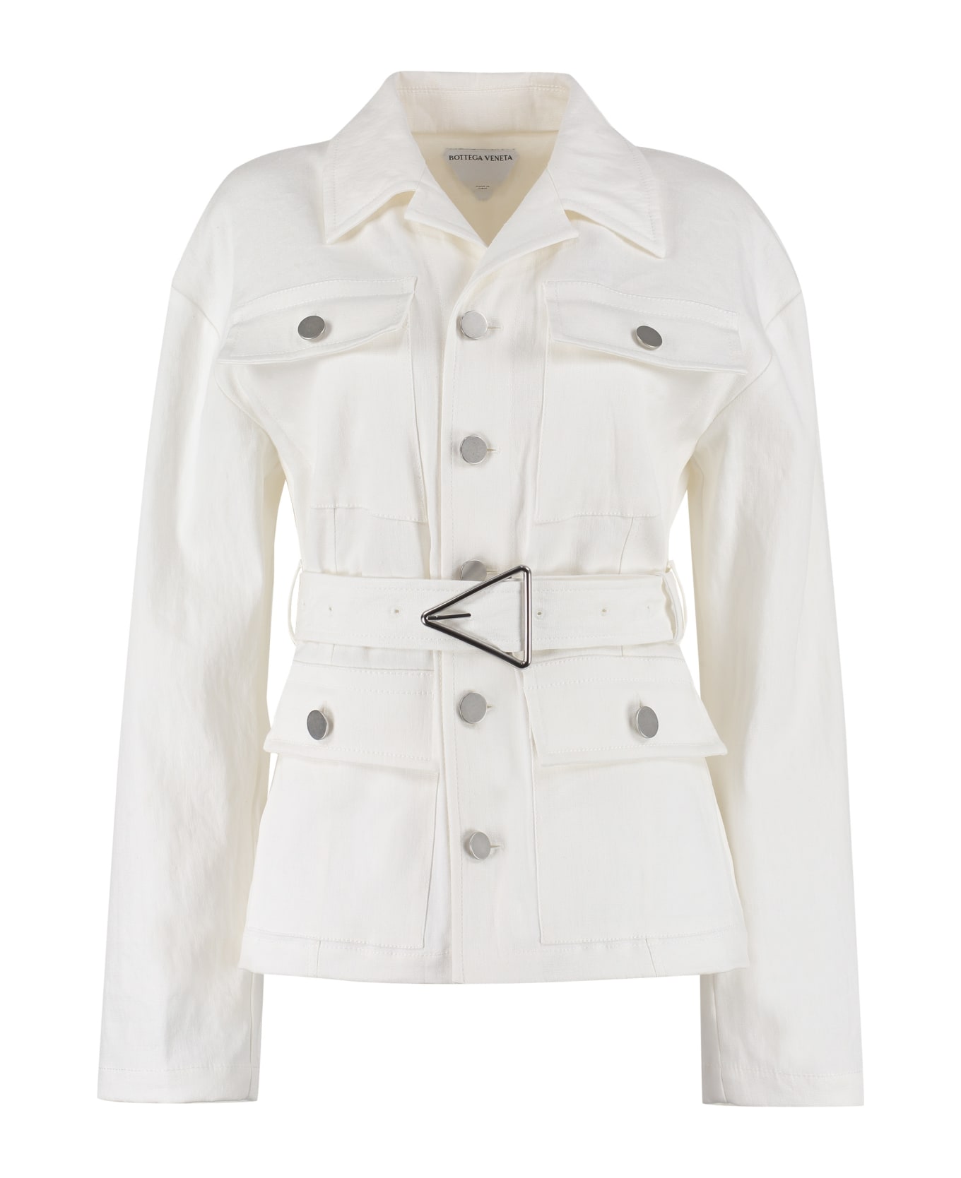 Bottega Veneta Linen Jacket - White ジャケット