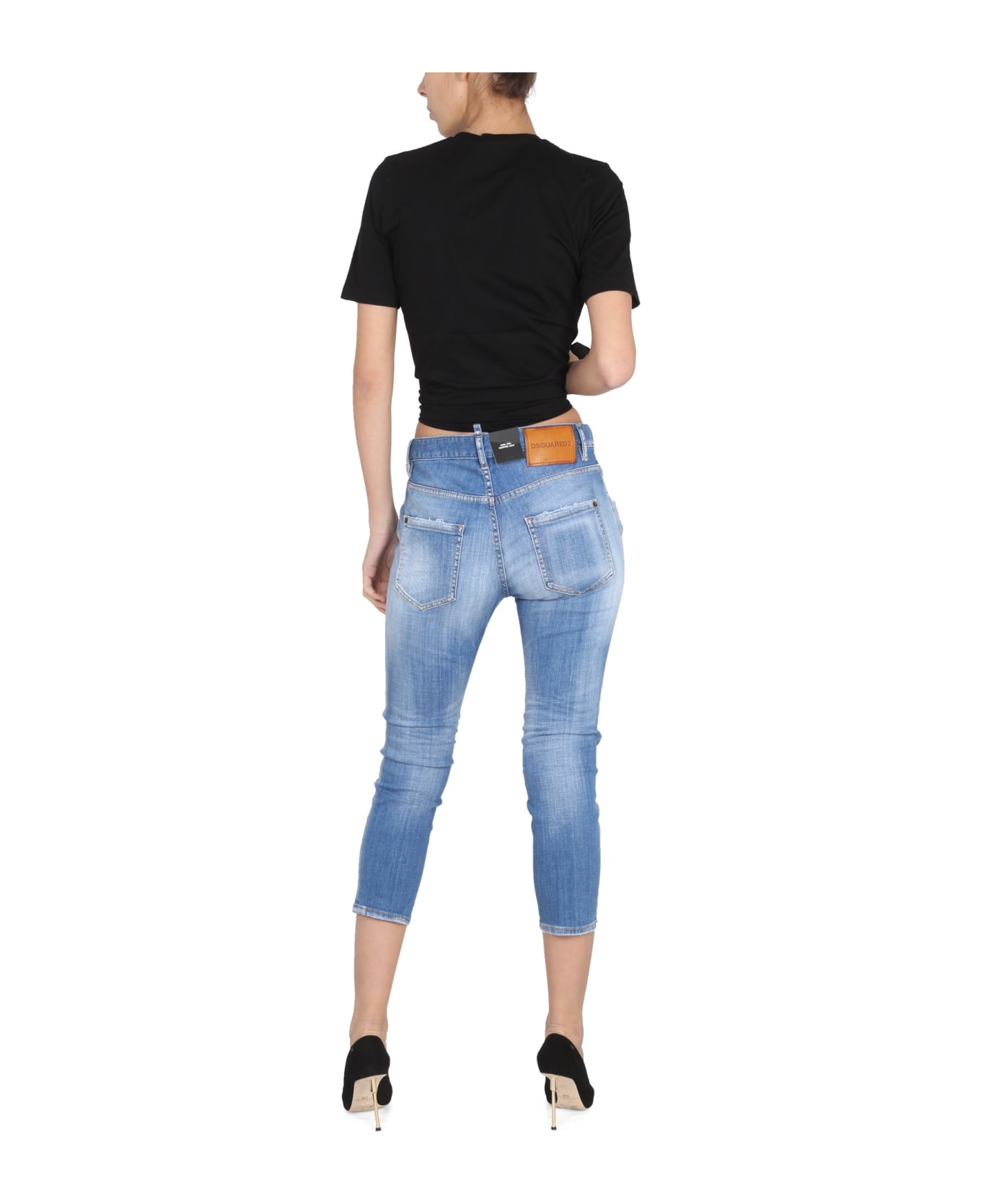 Dsquared2 Cool Girl Cropped Jeans - LIGHT BLUE