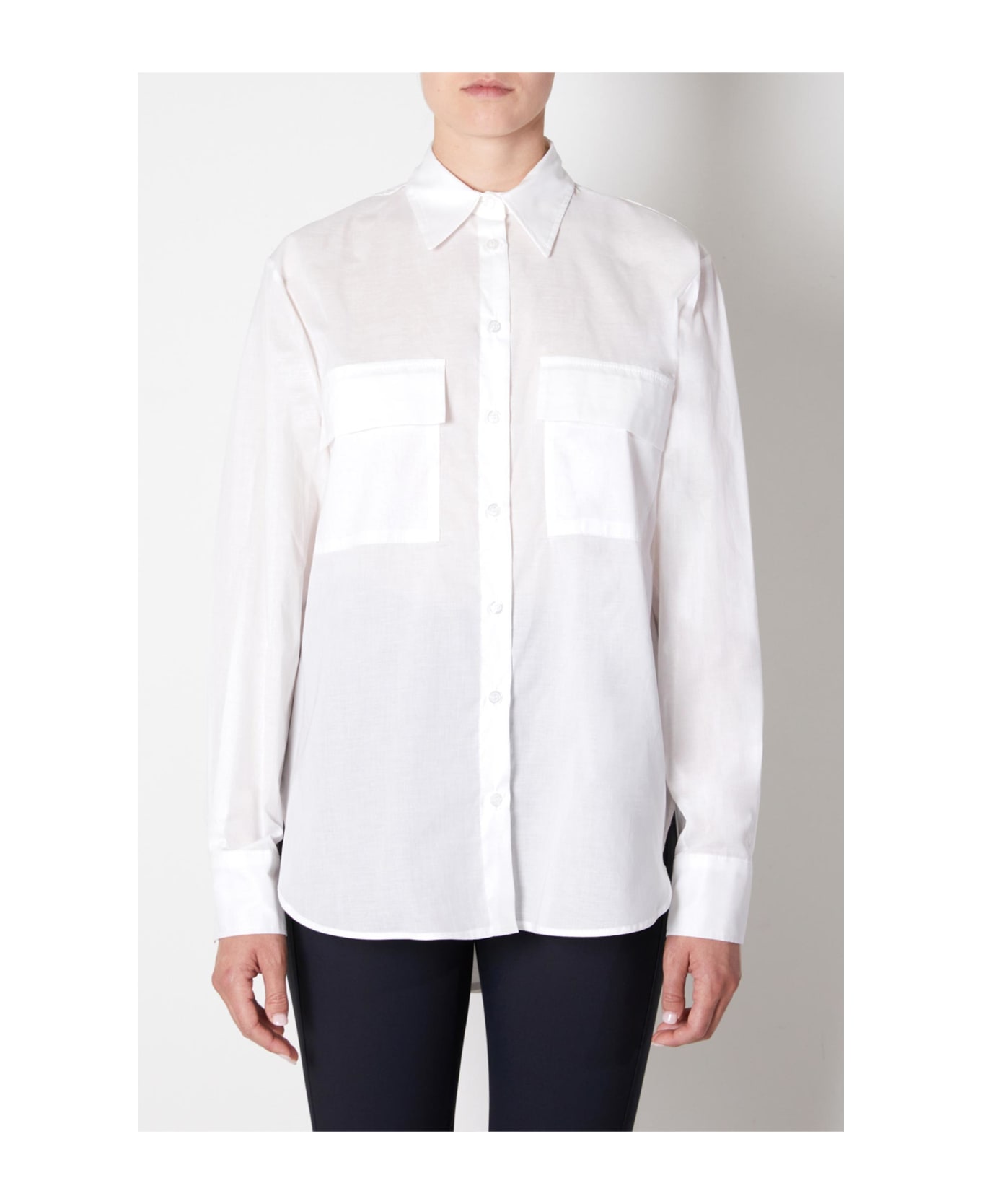 Kaos White Shirt With Pockets - PANNA