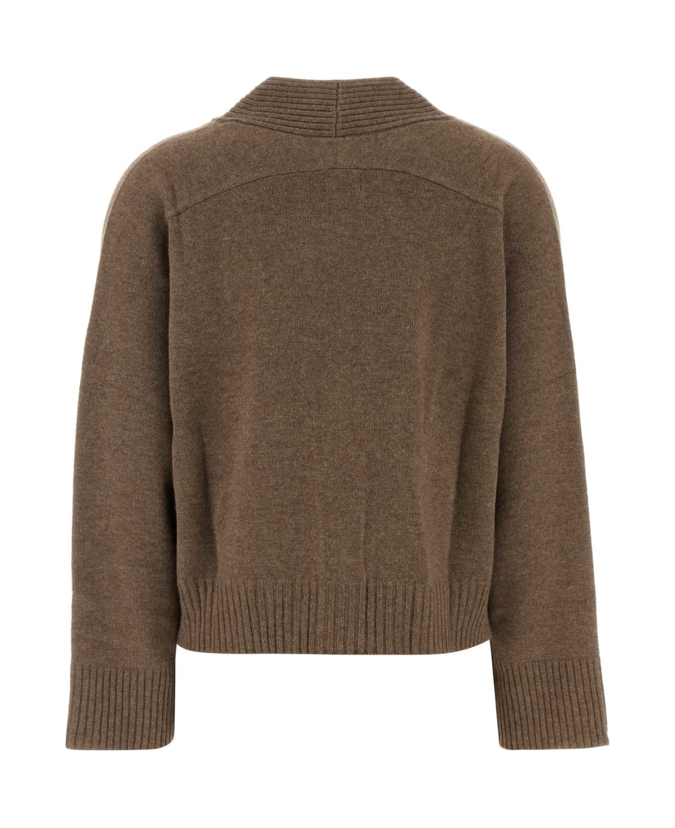 Loulou Studio Biscuit Cashmere Oversize Kaia Cardigan - TAUPEMELANGE