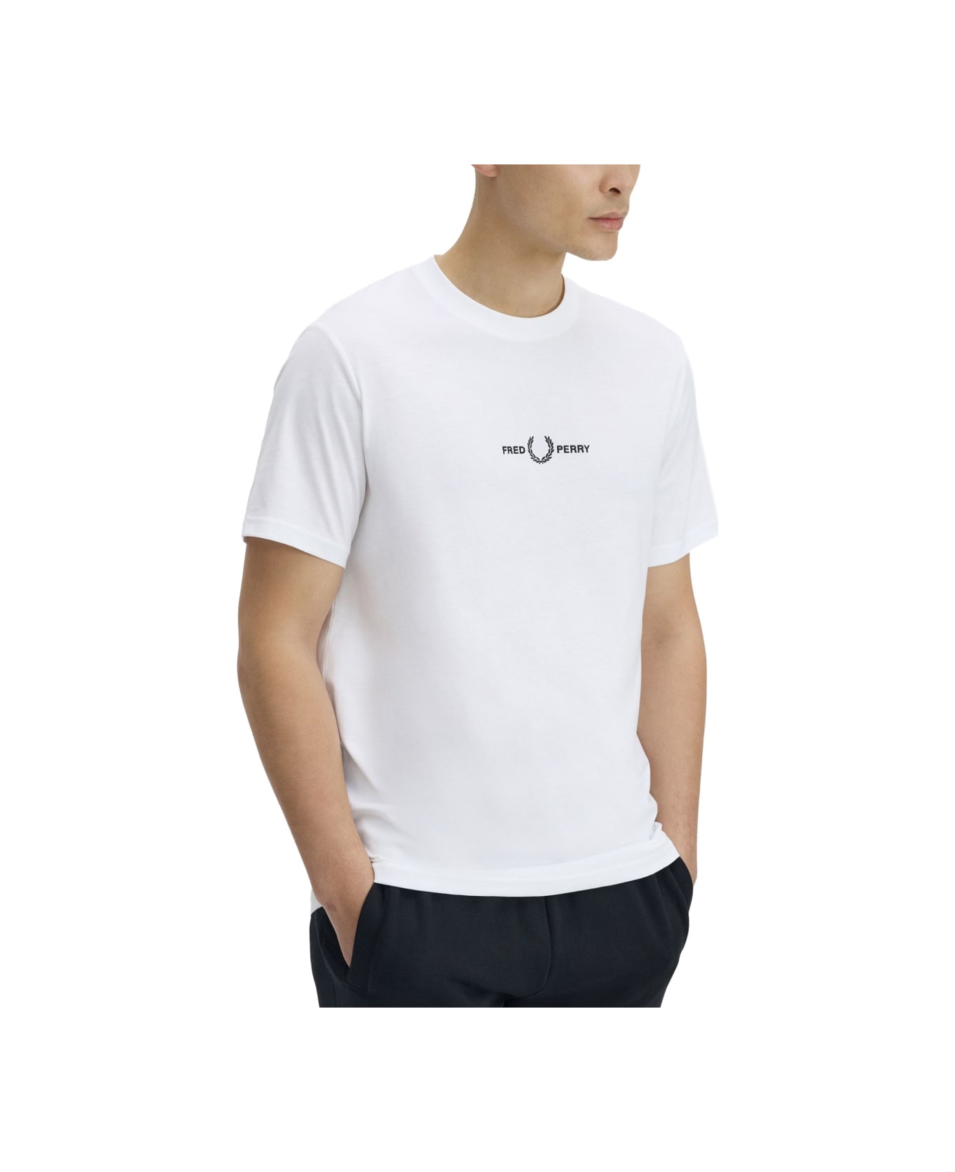 Fred Perry T-shirt With Logo - WHITE
