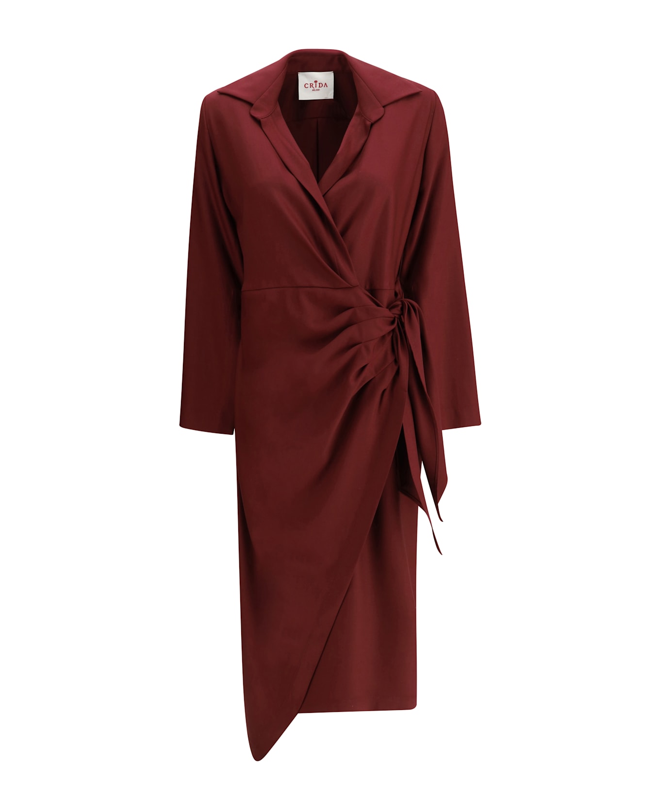Crida Milano Como Dress In Crêpe De Chine