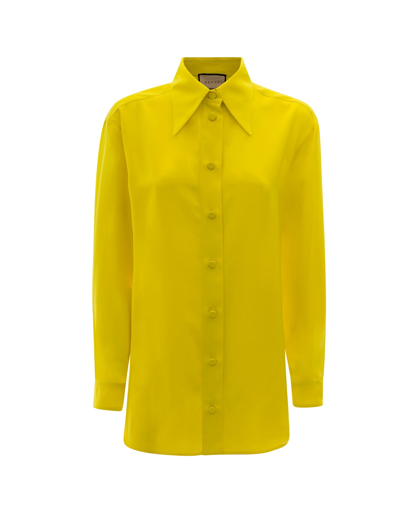 Gucci Silk Shirt - Yellow 
Orange