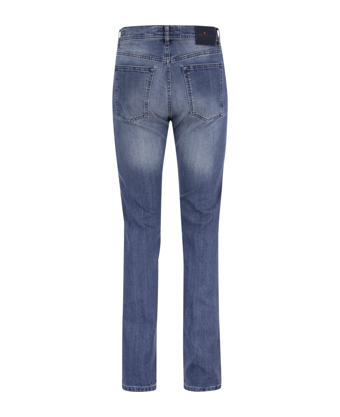 Kiton 5-pocket Cotton Jeans - Medium Denim