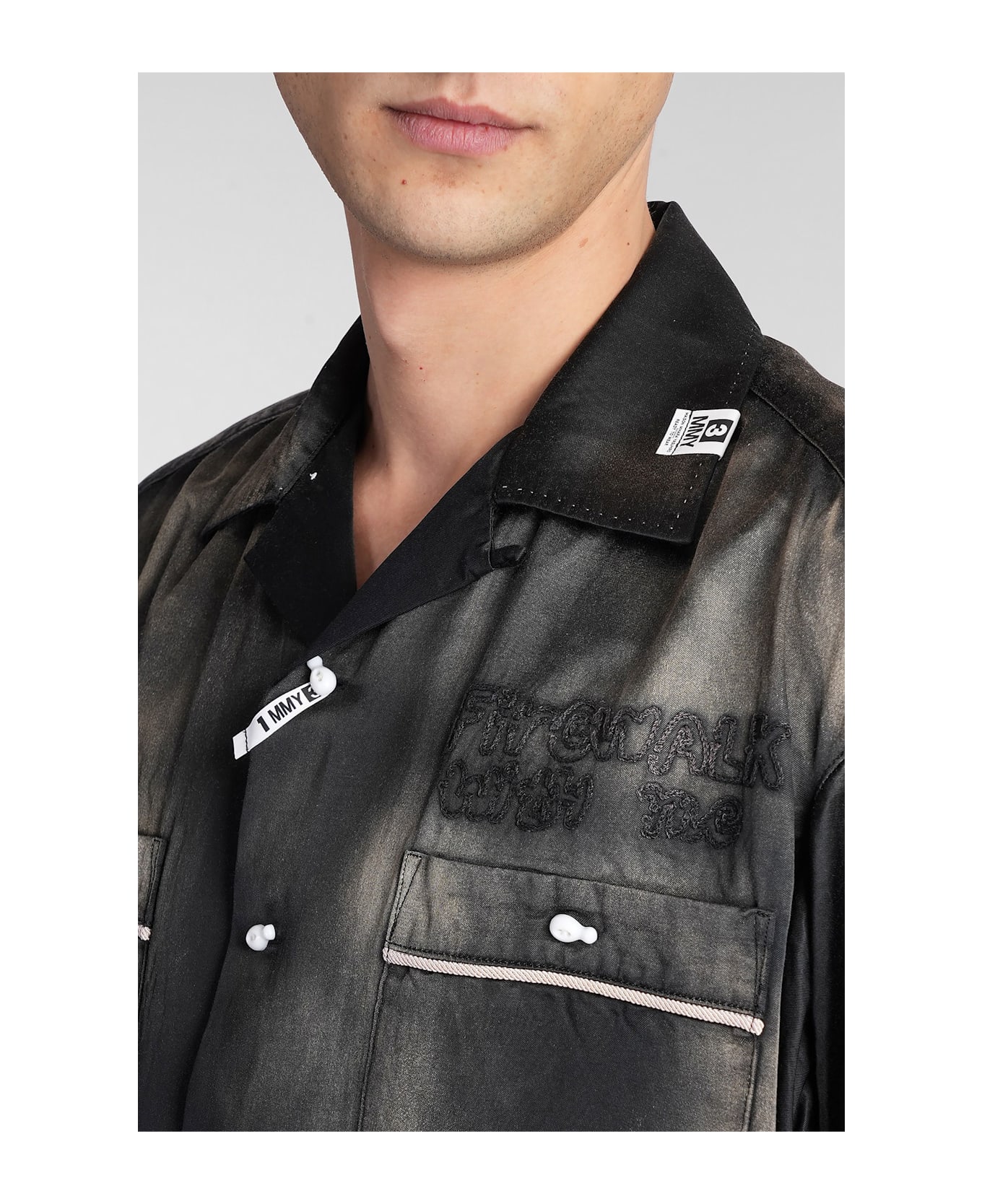 Mihara Yasuhiro Shirt In Black Cotton - black