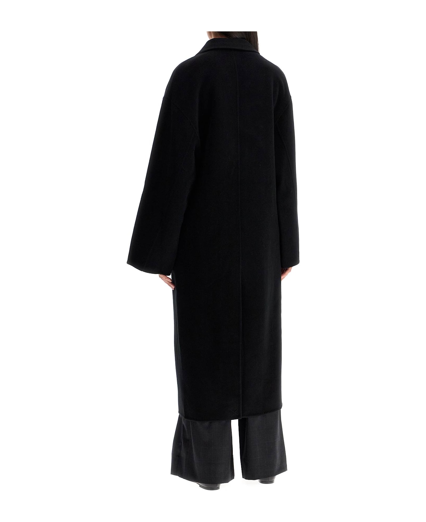 Loulou Studio Long Wool And Cashmere Coat 'borne - BLACK (Black)