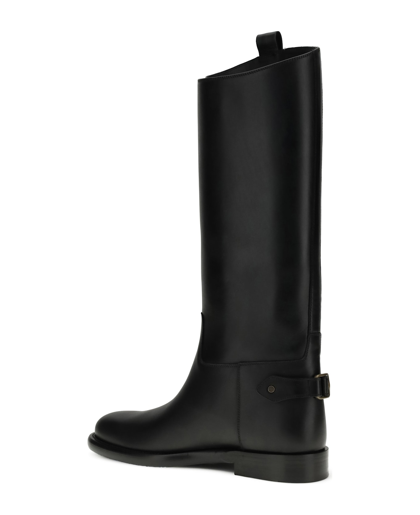 Burberry Leather High Boots - Black