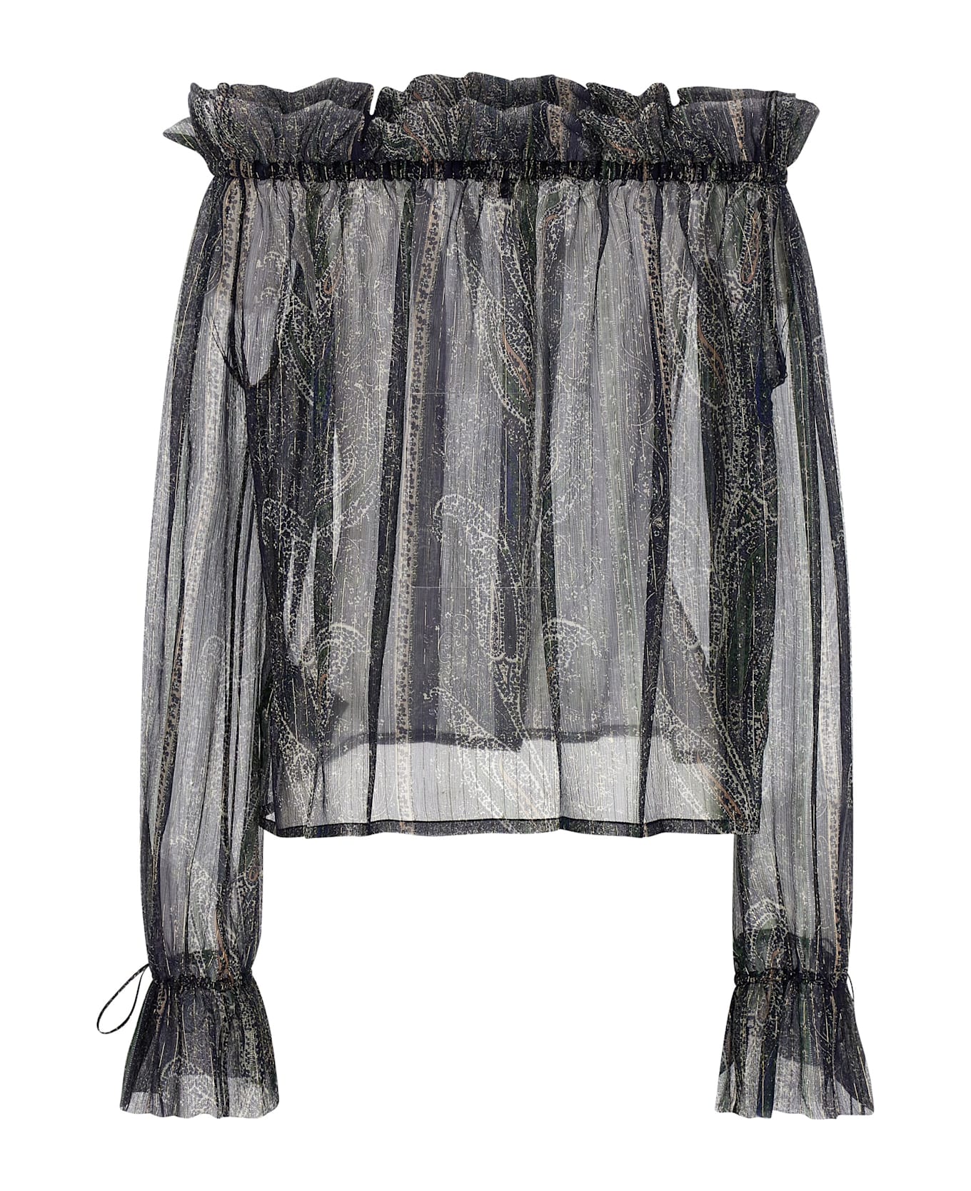 Saint Laurent Lurex Blouse - INDIGO