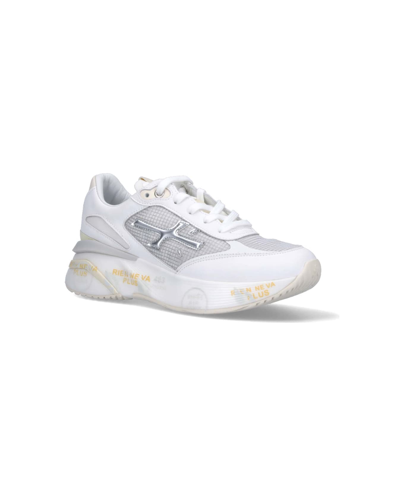Premiata White Silver Moerund Sneakers - Bianco