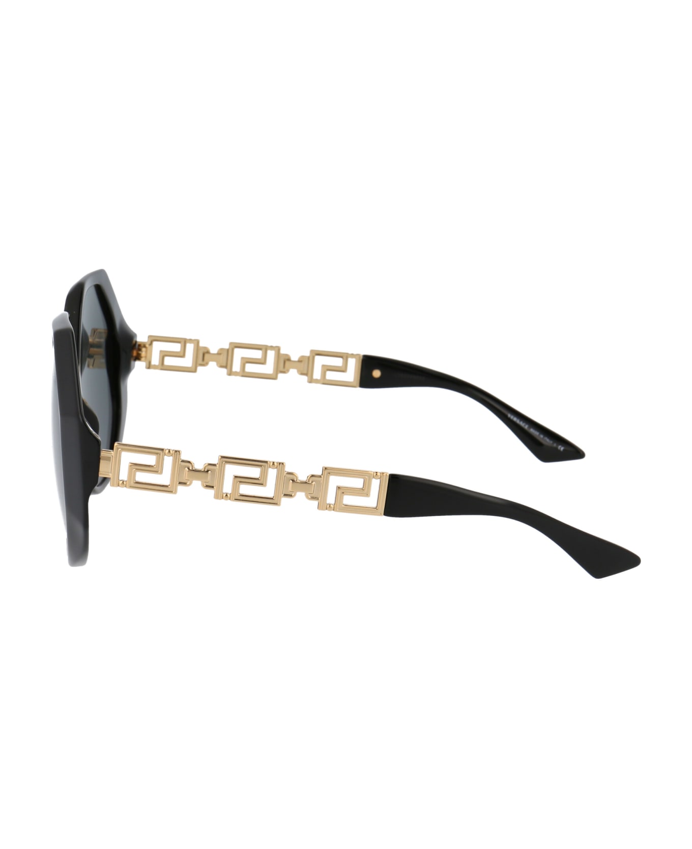 Versace Eyewear 0ve4395 Sunglasses - 534587 BLACK サングラス