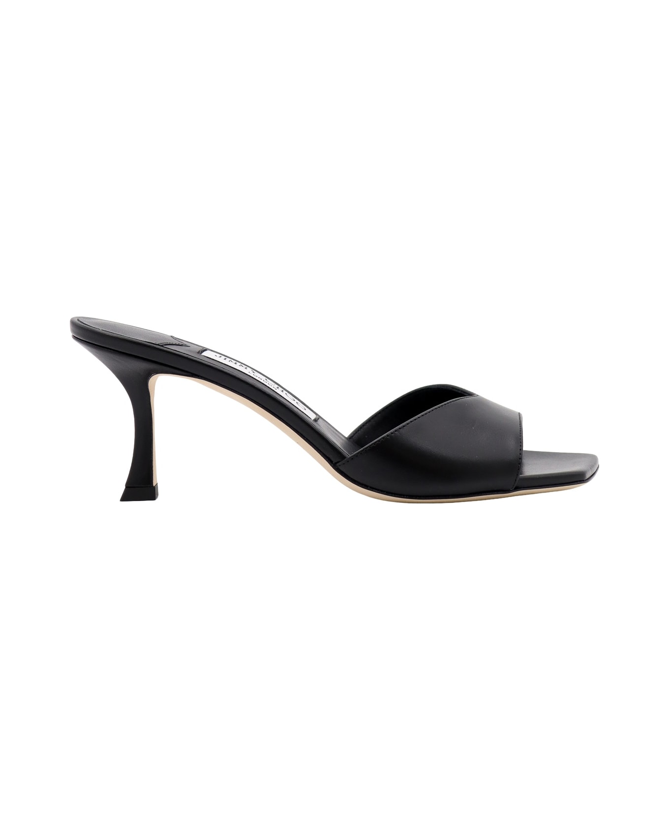 Jimmy Choo Skye 70 Leather Heel Sandals - Black
