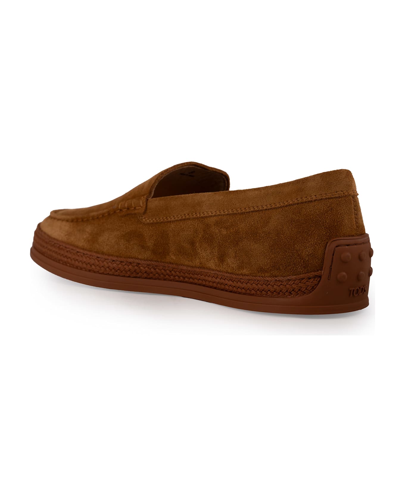 Tod
s Leather Slip-on Moccasin - Tabacco