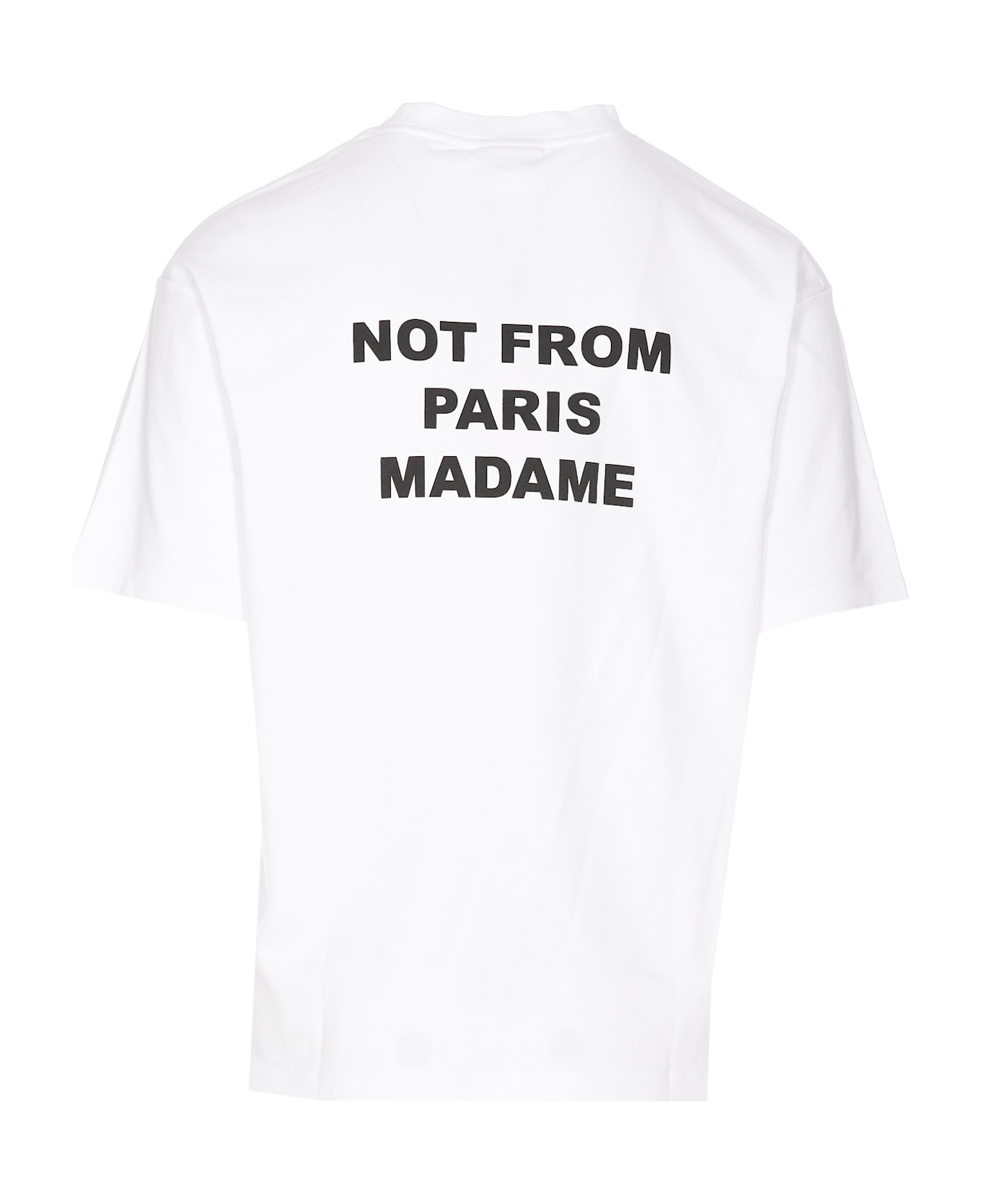 Drôle de Monsieur Le T-shirt Slogan - White