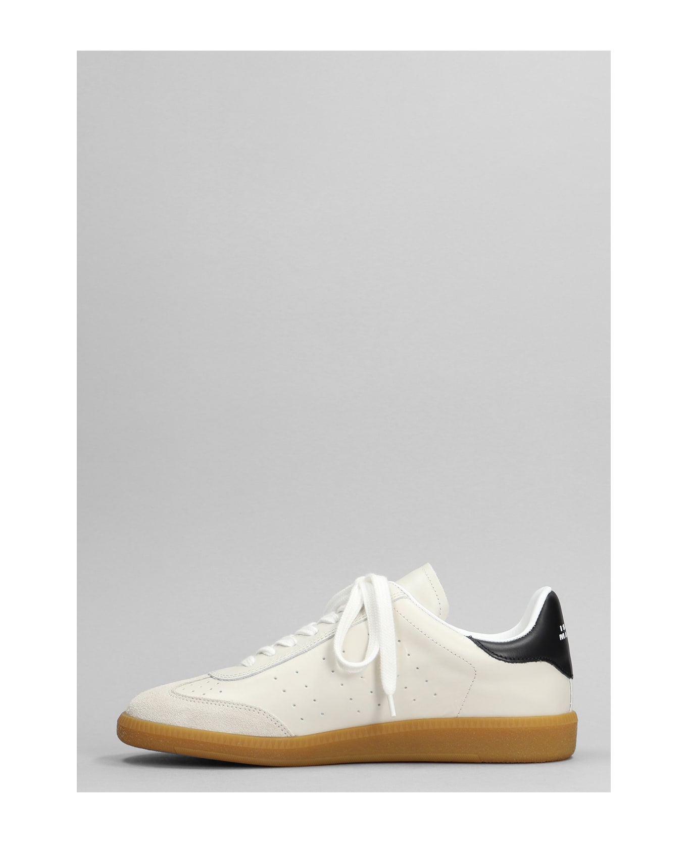 Isabel Marant Bryce Sneakers In Grey Suede And Leather - grey