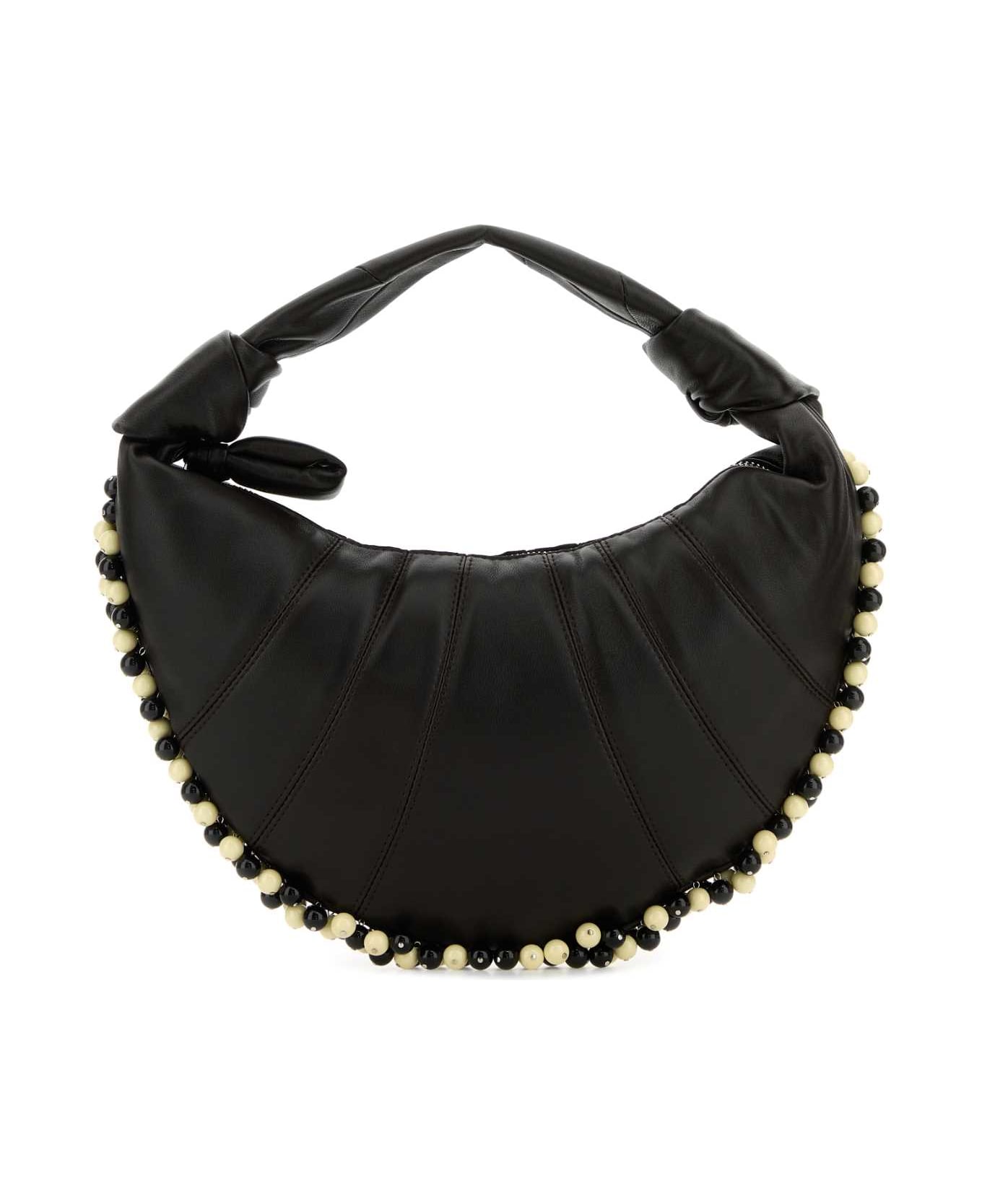 Lemaire Chocolate Nappa Leather Mini Fortune Handbag - DARKCHOCOLATE