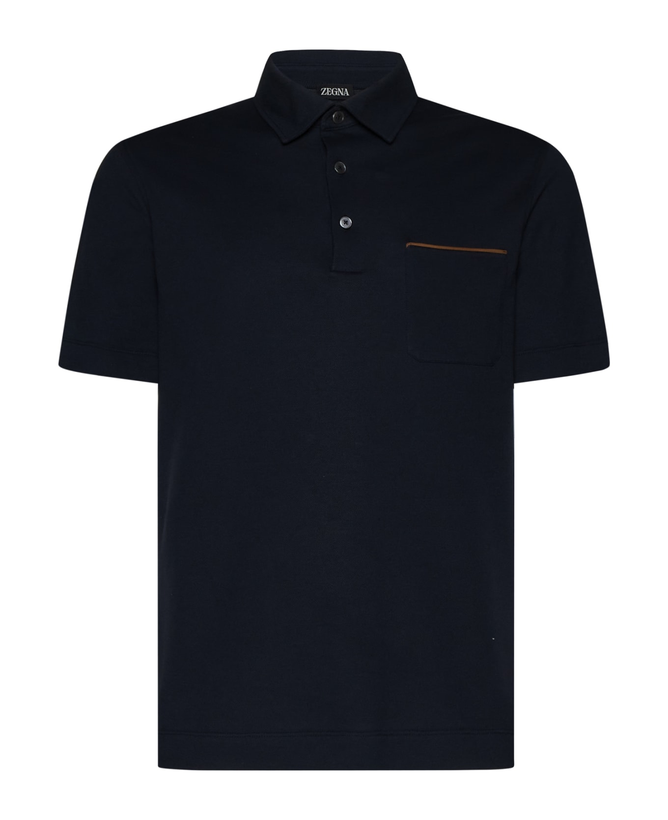 Zegna Polo Shirt - Navy ポロシャツ