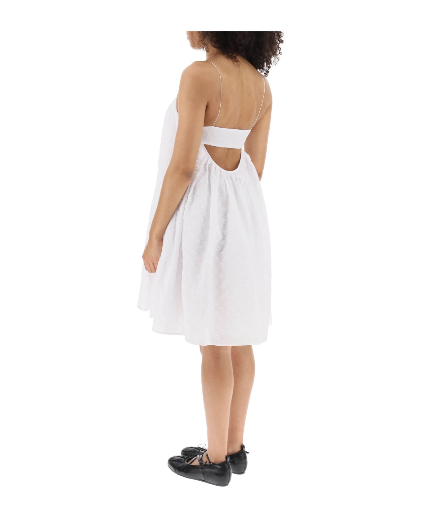 Cecilie Bahnsen 'susu' Matlasse Dress - WHITE (White)