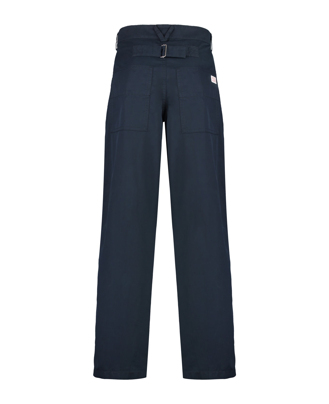 Bottega Veneta Navy Blue Cotton Pant - blue
