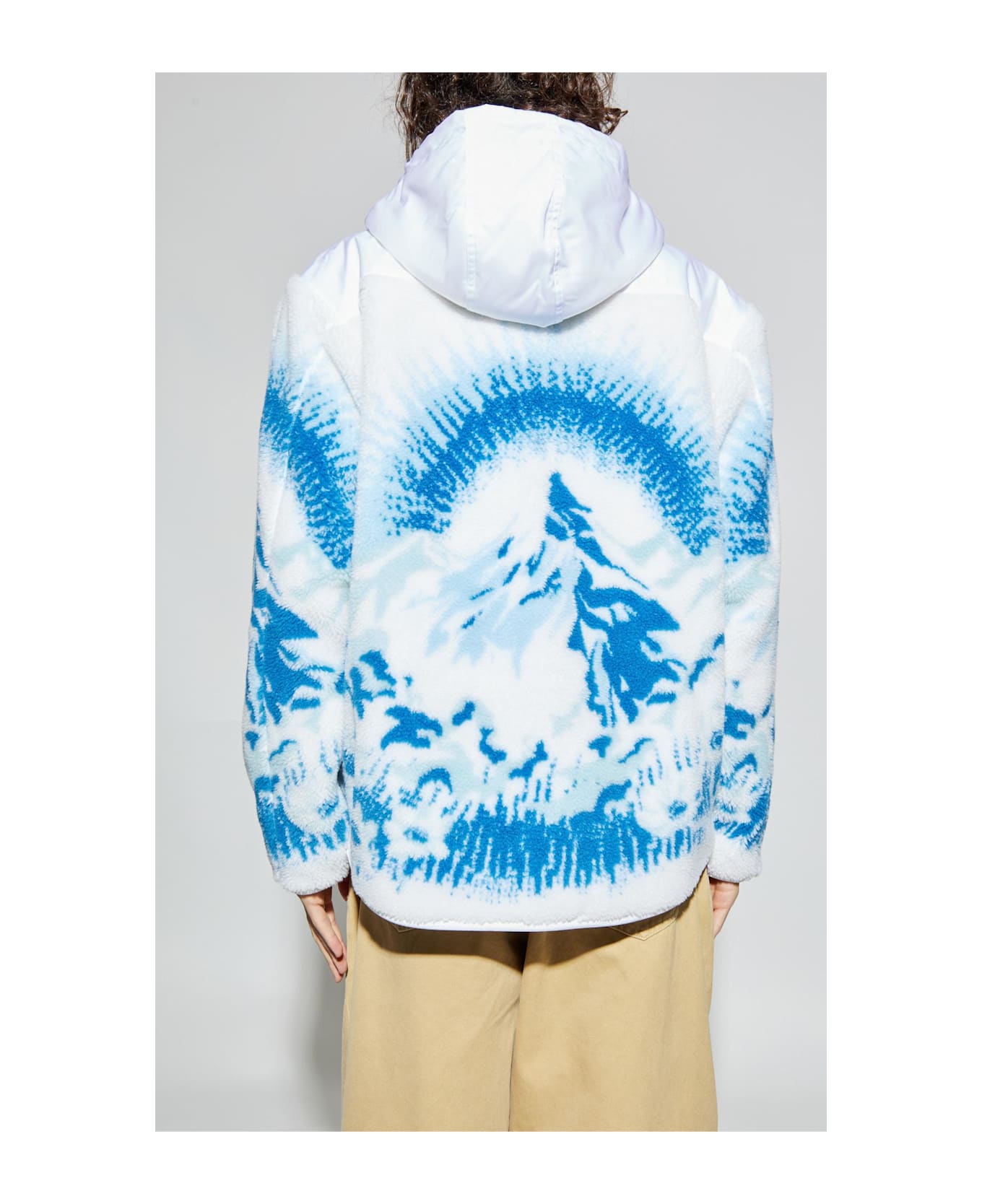 Casablanca Jacket With Hood - WHITE/BLUE
