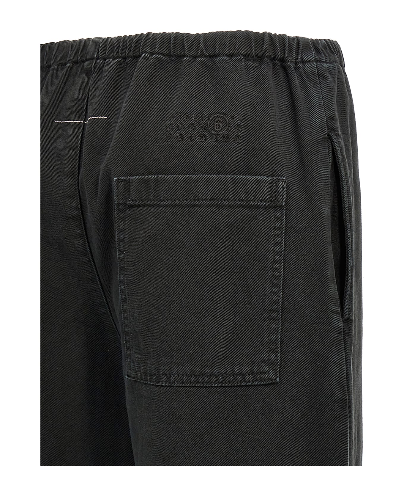 MM6 Maison Margiela Drawstring Pants - Black  