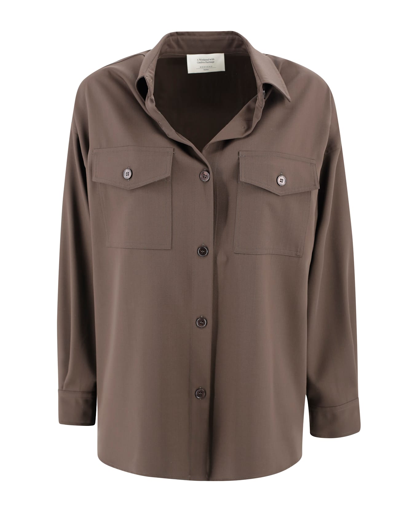Weekend Max Mara Wool Shirt - Brown