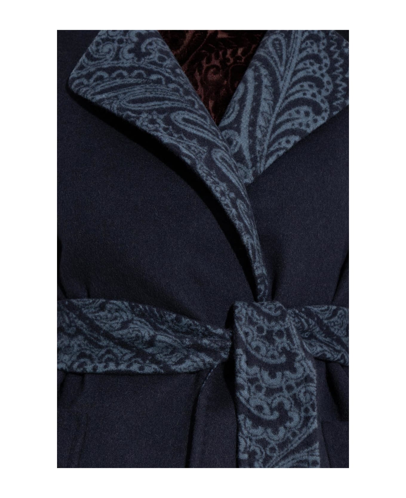 Etro Wool Vest With Belt