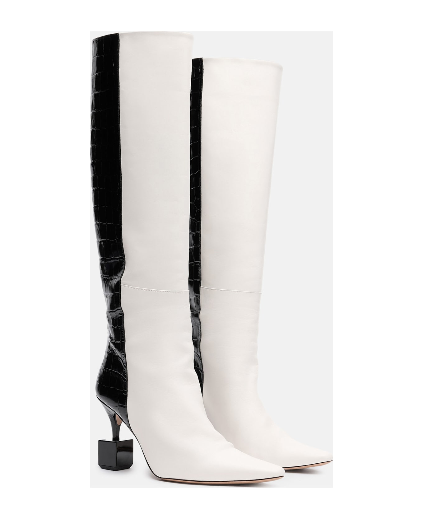 Jacquemus Les Bottes Bisou Leather Boots - White