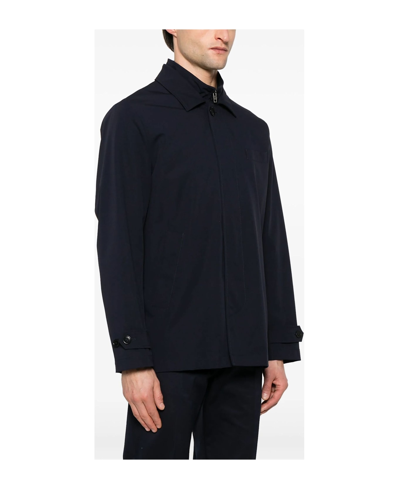 Fay Morning Corto In Nylon Stretch - Blu Navy