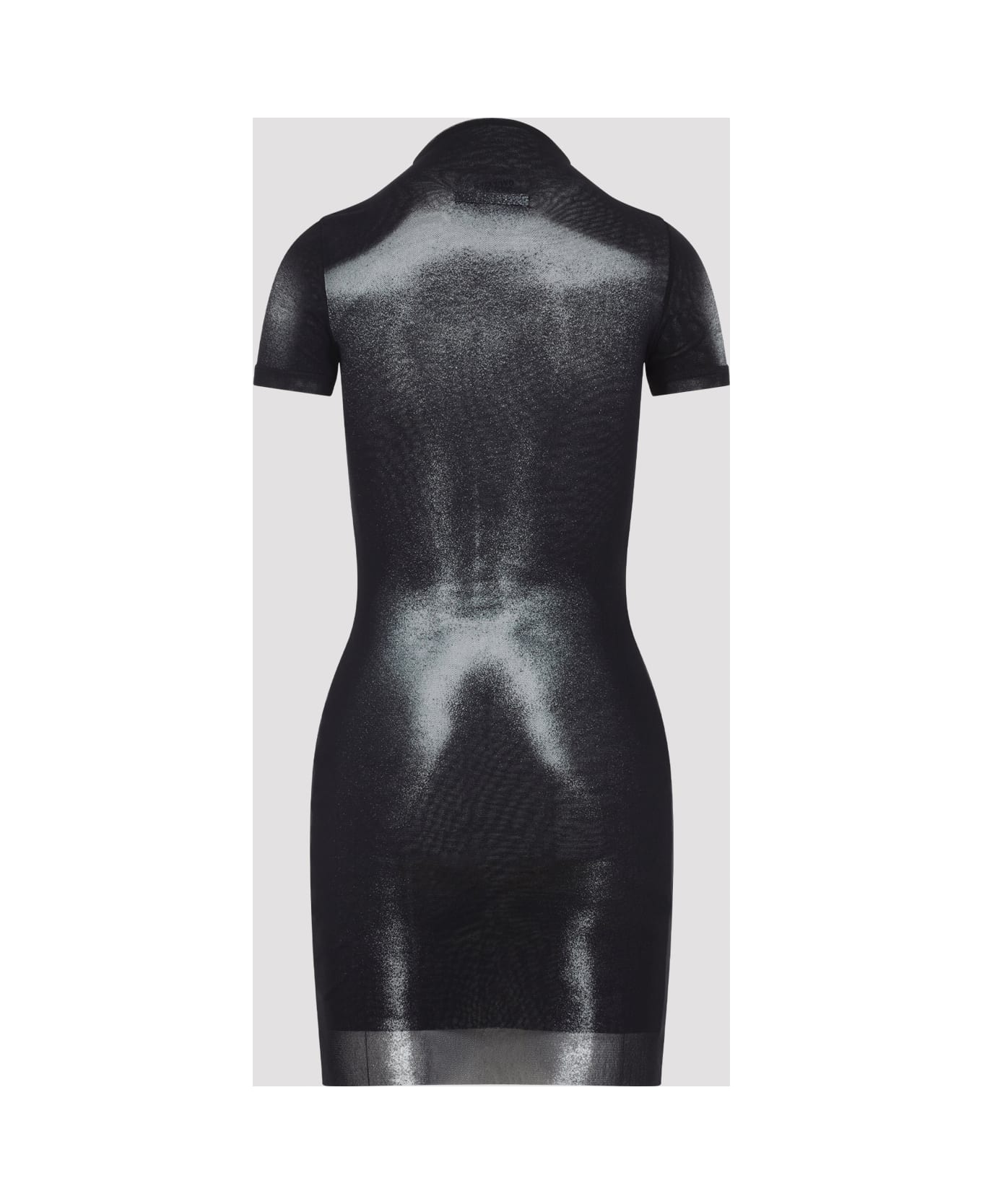 Jean Paul Gaultier Body Dust Mini Dress - Black Silver