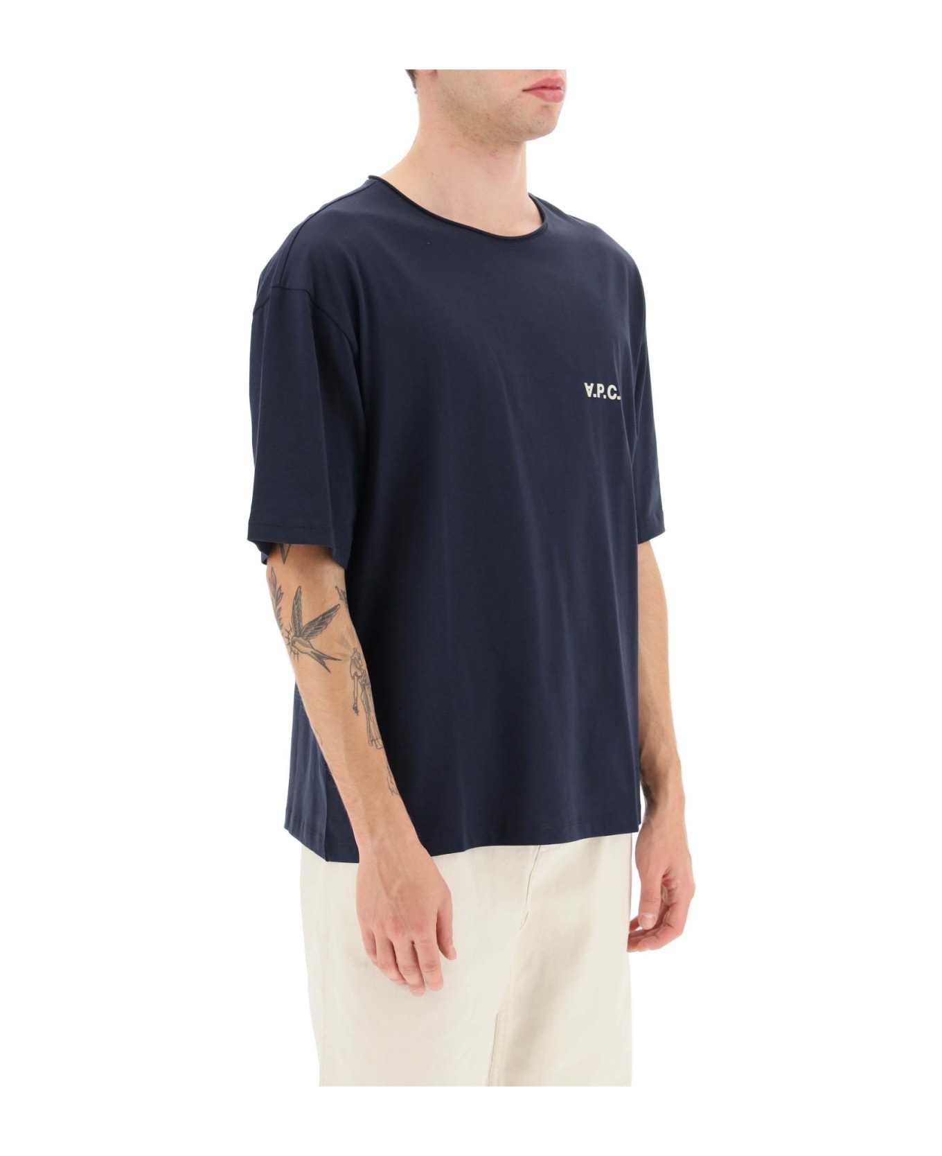 A.P.C. Jeremy T-shirt - DARK NAVY (Blue) シャツ