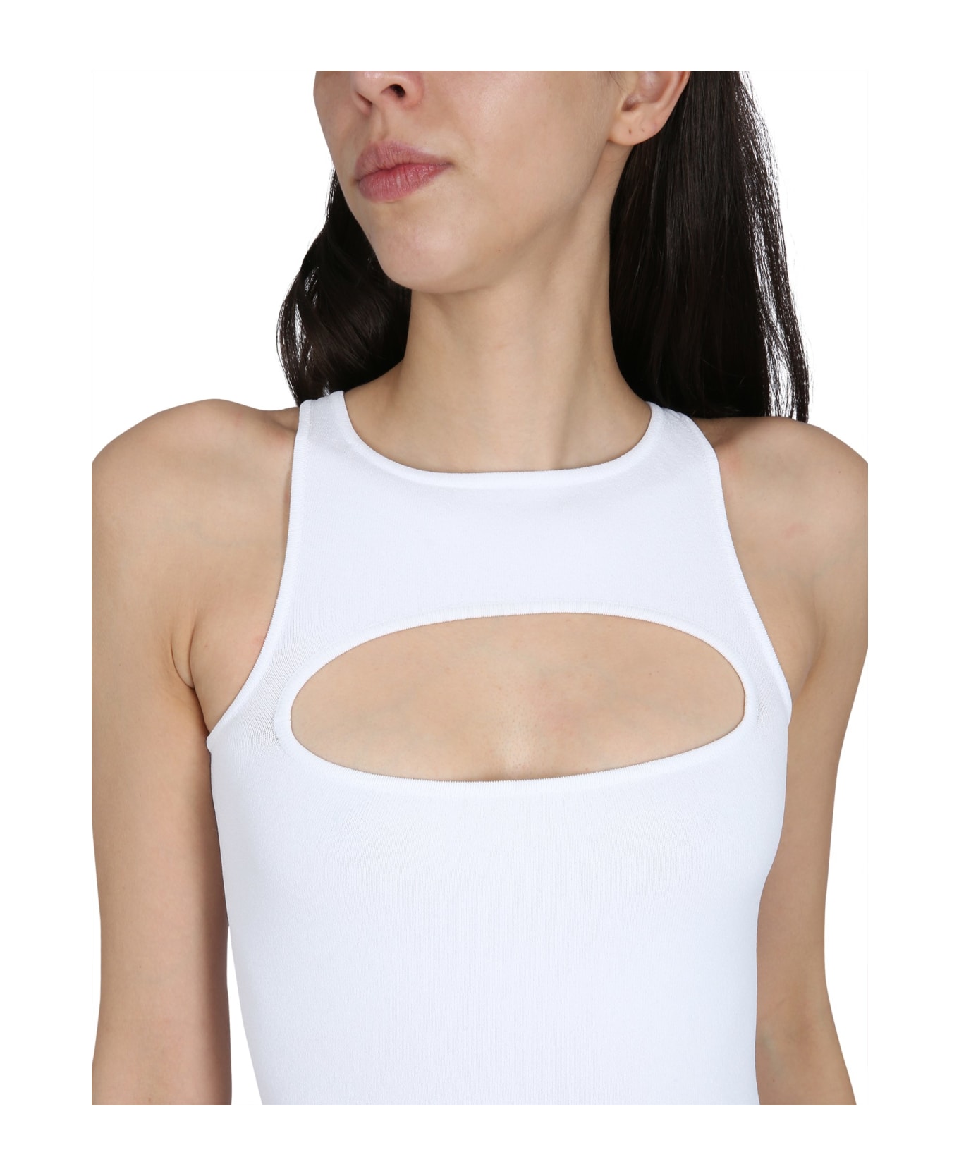 Dsquared2 White Dress With Cut-out - Bianco