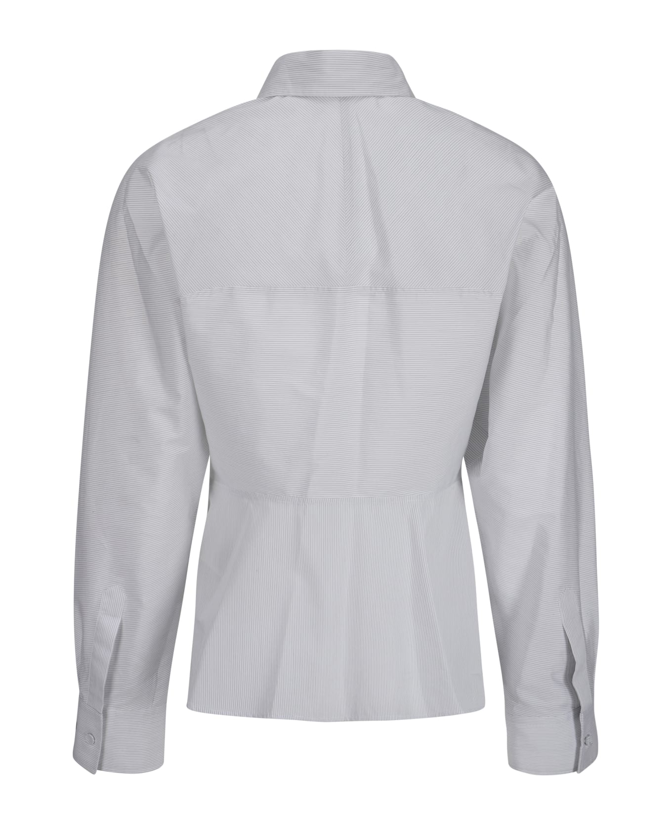 Fendi Long-sleeved Striped Shirt - White