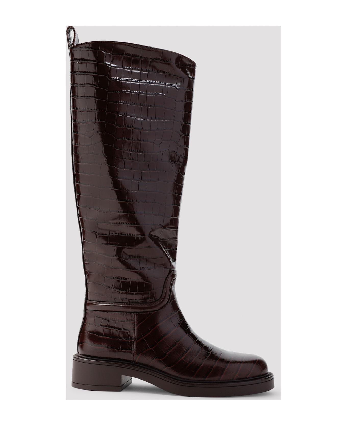 Stuart Weitzman Celia Riding Boots - V Walnut Tonal