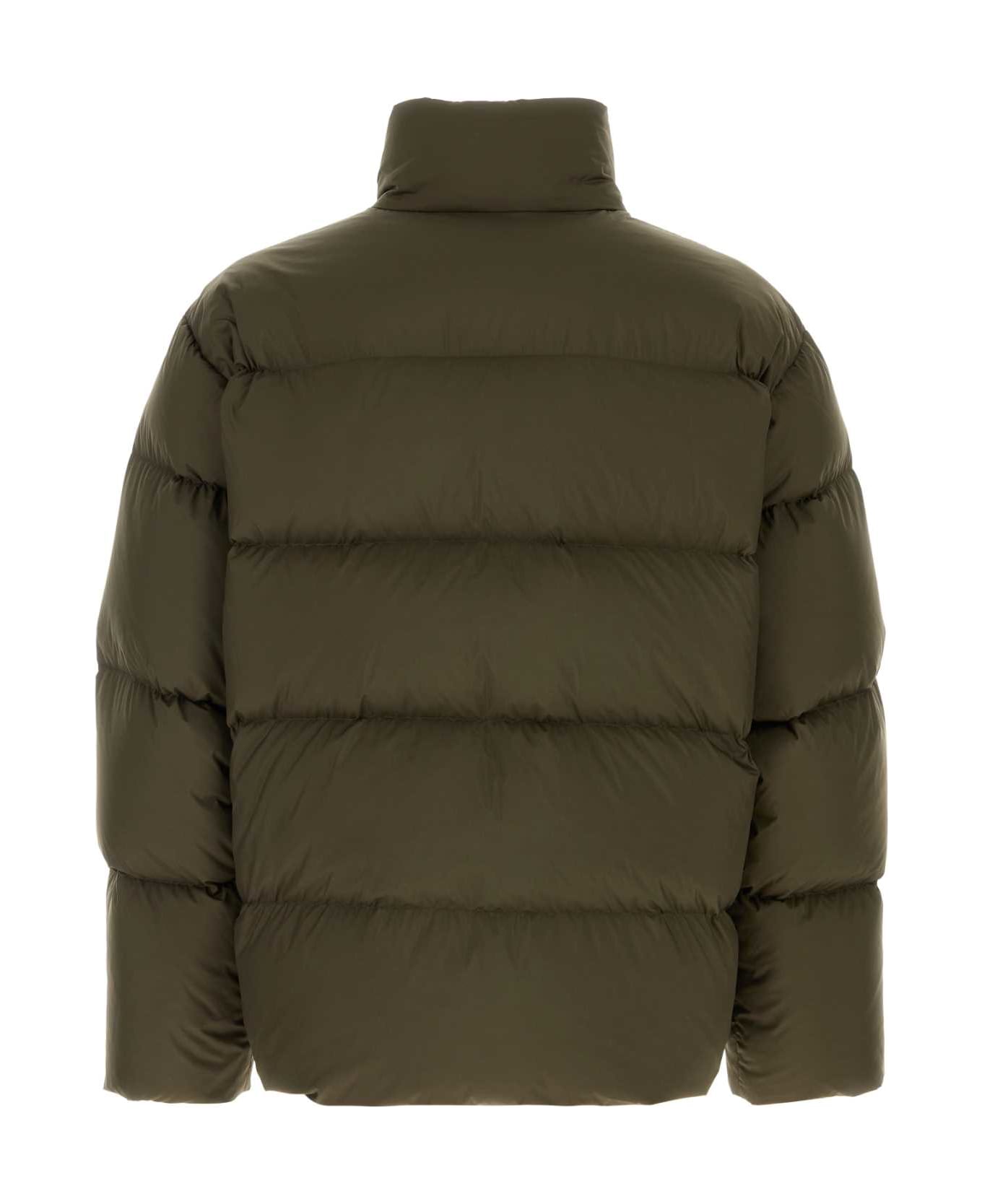 Saint Laurent Olive Green Polyester Down Jacket - KAKIMAT ダウンジャケット
