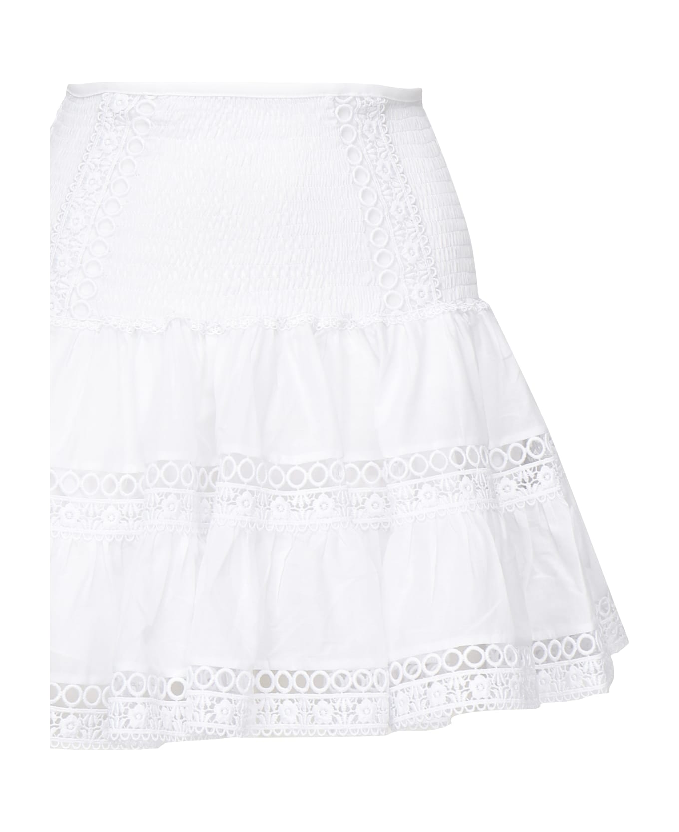 Charo Ruiz Hortens Mini Skirt - White