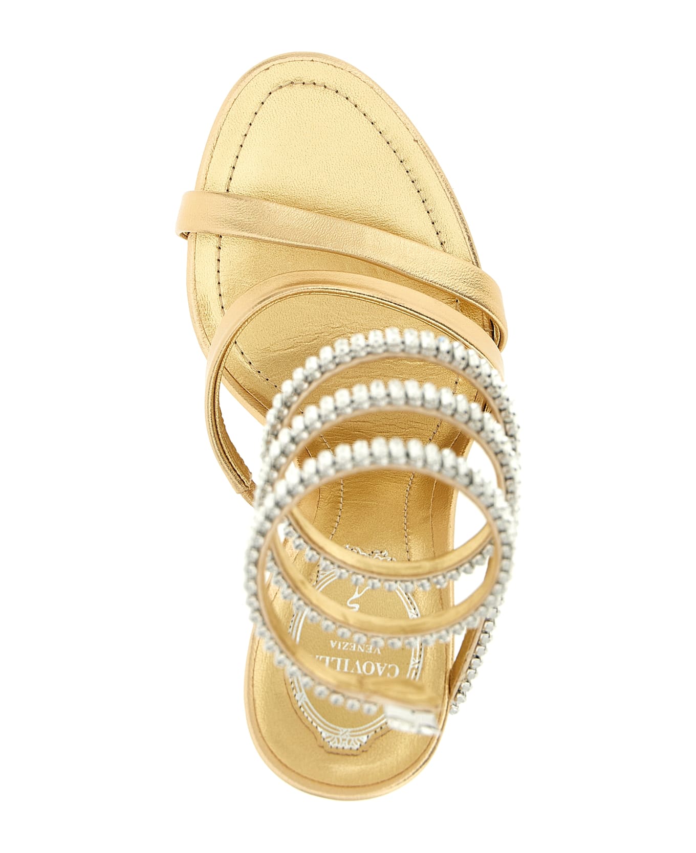 René Caovilla 
spark Cleo
 Sandals - Gold